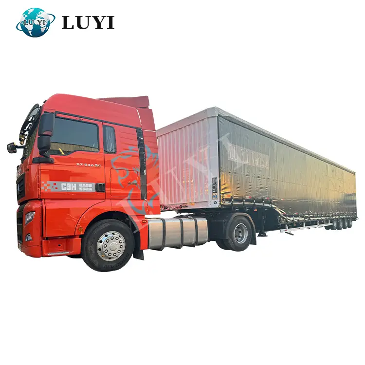 4 Axle 120cbm Curtain Side Semi Trailer 1