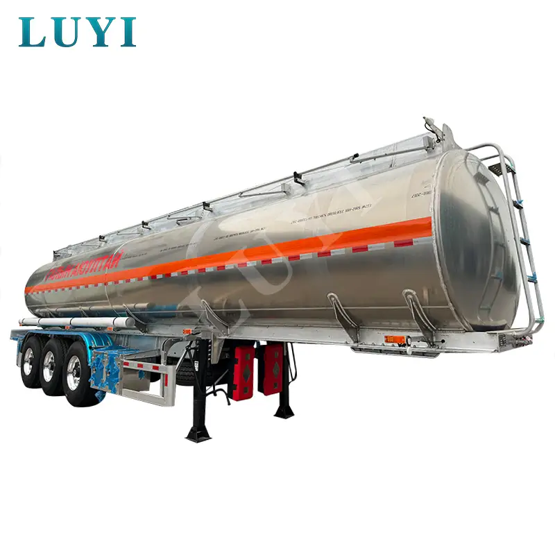 3 axle 45000L Aluminium Alloy fuel tank semi trailer 1