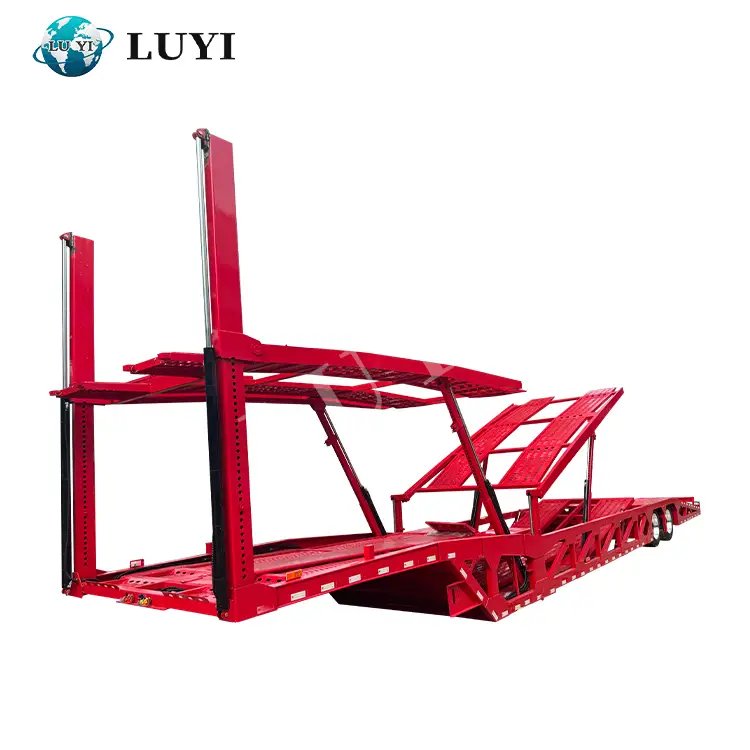 2 axle 5 bit car carrier semi trailer for Mexico 1