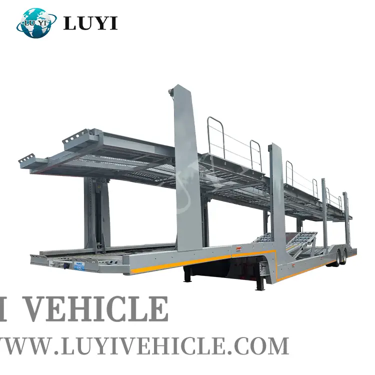 2 eje euro tipo tráiler para transportista de autos | Luyi 1