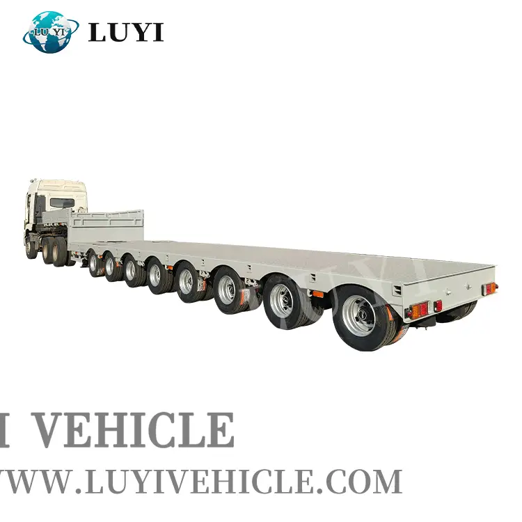 8 axle extendable low bed trailer 1