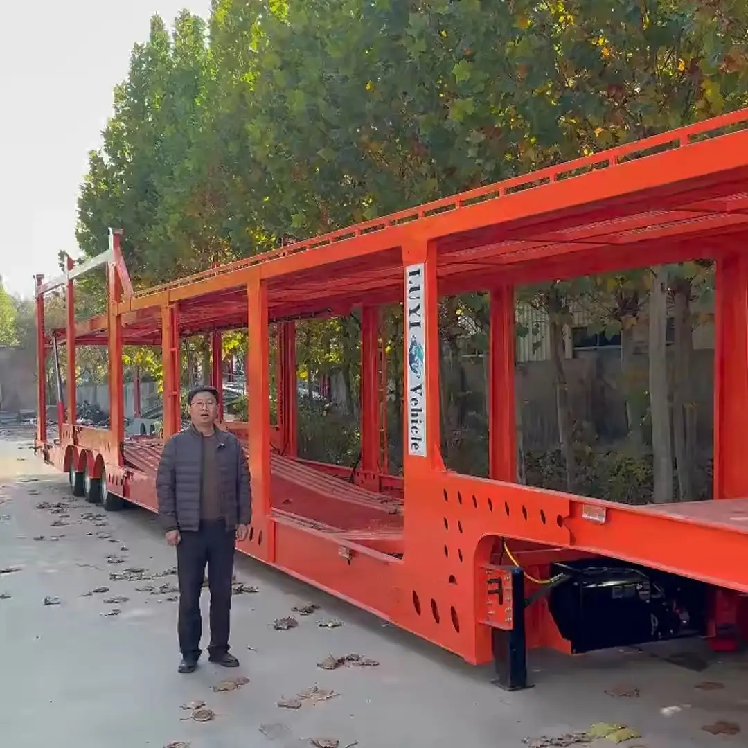 3 Axle Car Double Deck Transport Vehicle Car Carrier 1