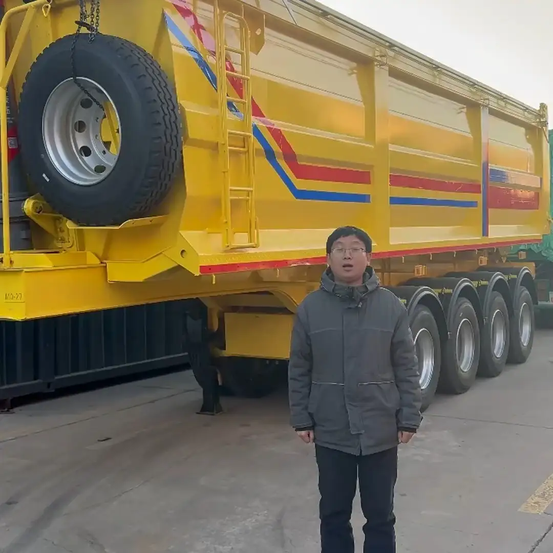 Semirremolque de volteo trasero tipo U de 4 ejes 1