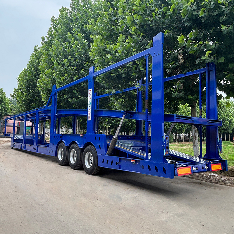 8 Car Double Layer Auto Transport Trailer 5