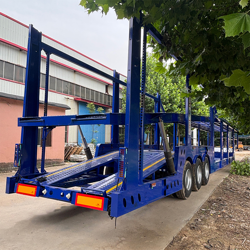 8 Car Double Layer Auto Transport Trailer 4