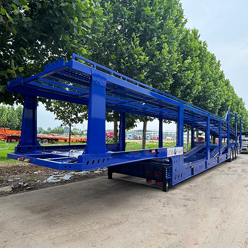 8 Car Double Layer Auto Transport Trailer 2
