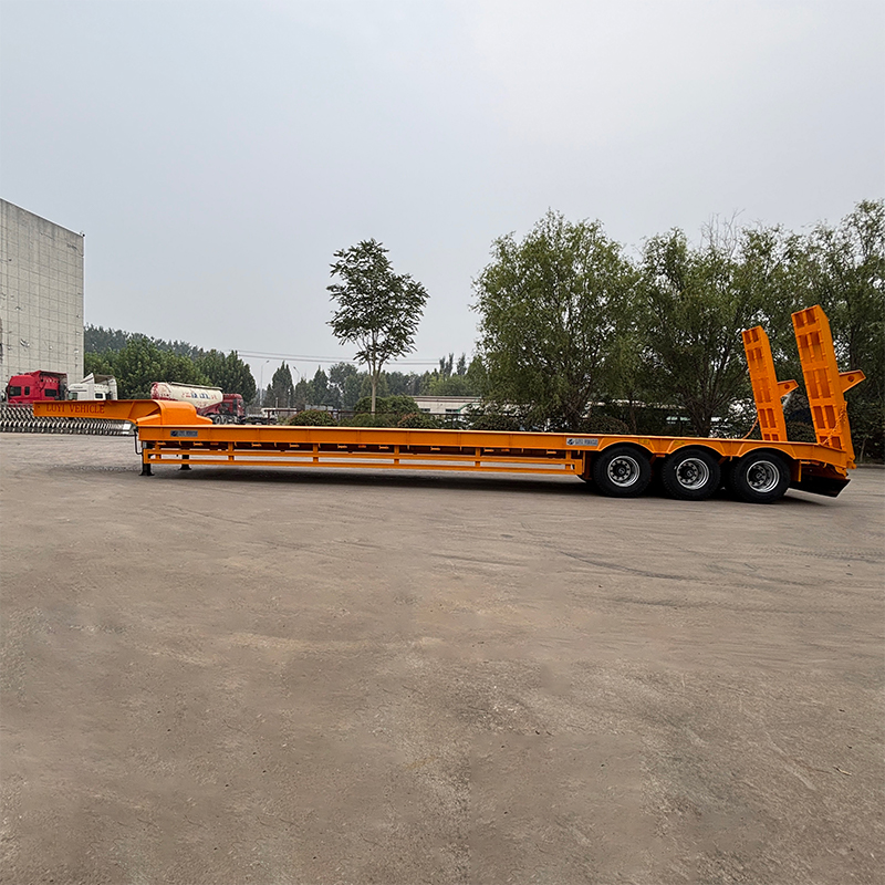 Semi-remorque surbaissée 3 essieux 17,5 m, largeur 3 m | Véhicule LUYI 8