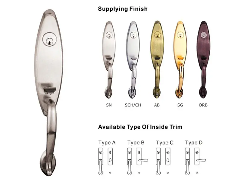 residence zinc alloy door lock for timber door on sale for indoor FUYU 7