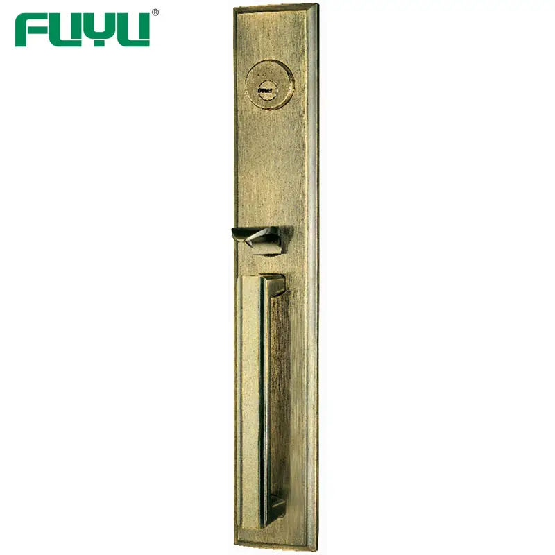 Top Security American Mortise Cylinder Type Main door Big Handle Lock 1