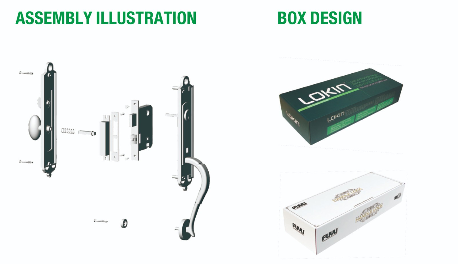 FUYU grip handle door lock supplier for mall 5
