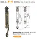 FUYU lock custom five lever lock with latch for entry door 6
