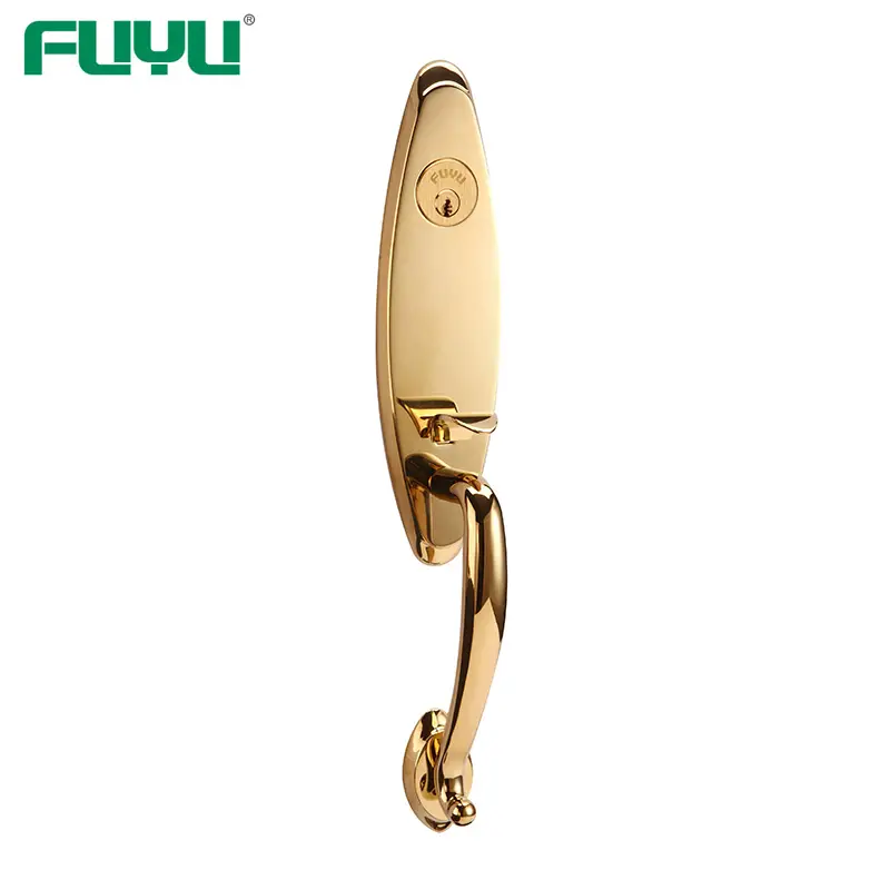 China factory new products 2019 luxury mortise brass door handle lock 1