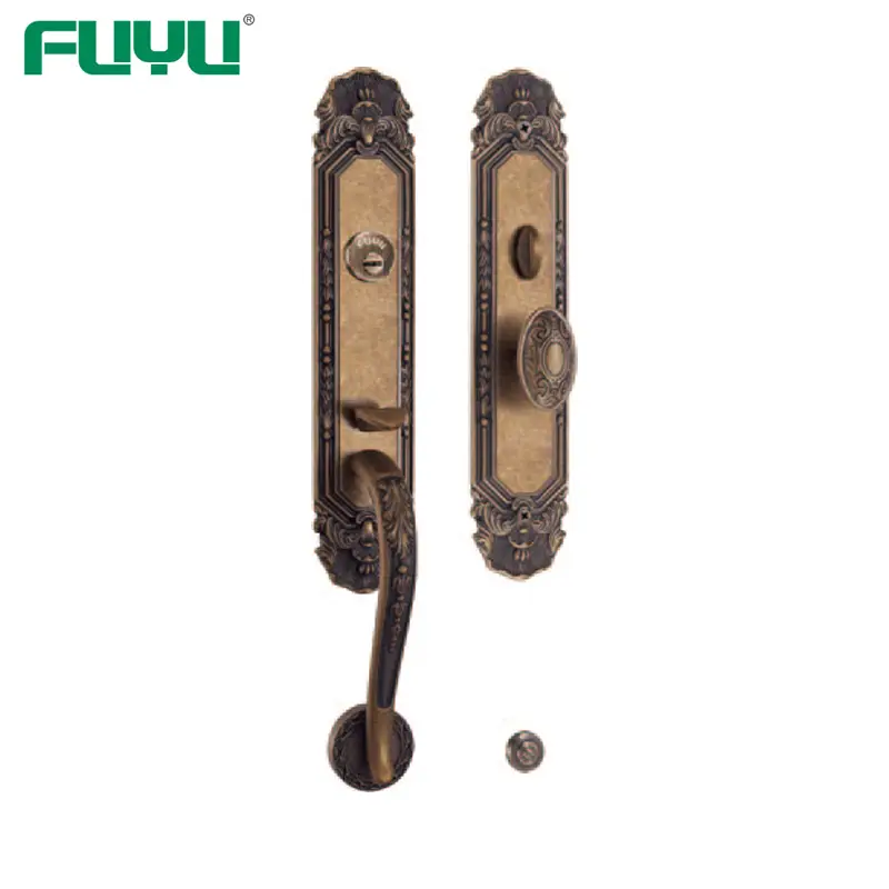 Solid Brass Apartment Villa Main Door Mortise Handle Lock 1