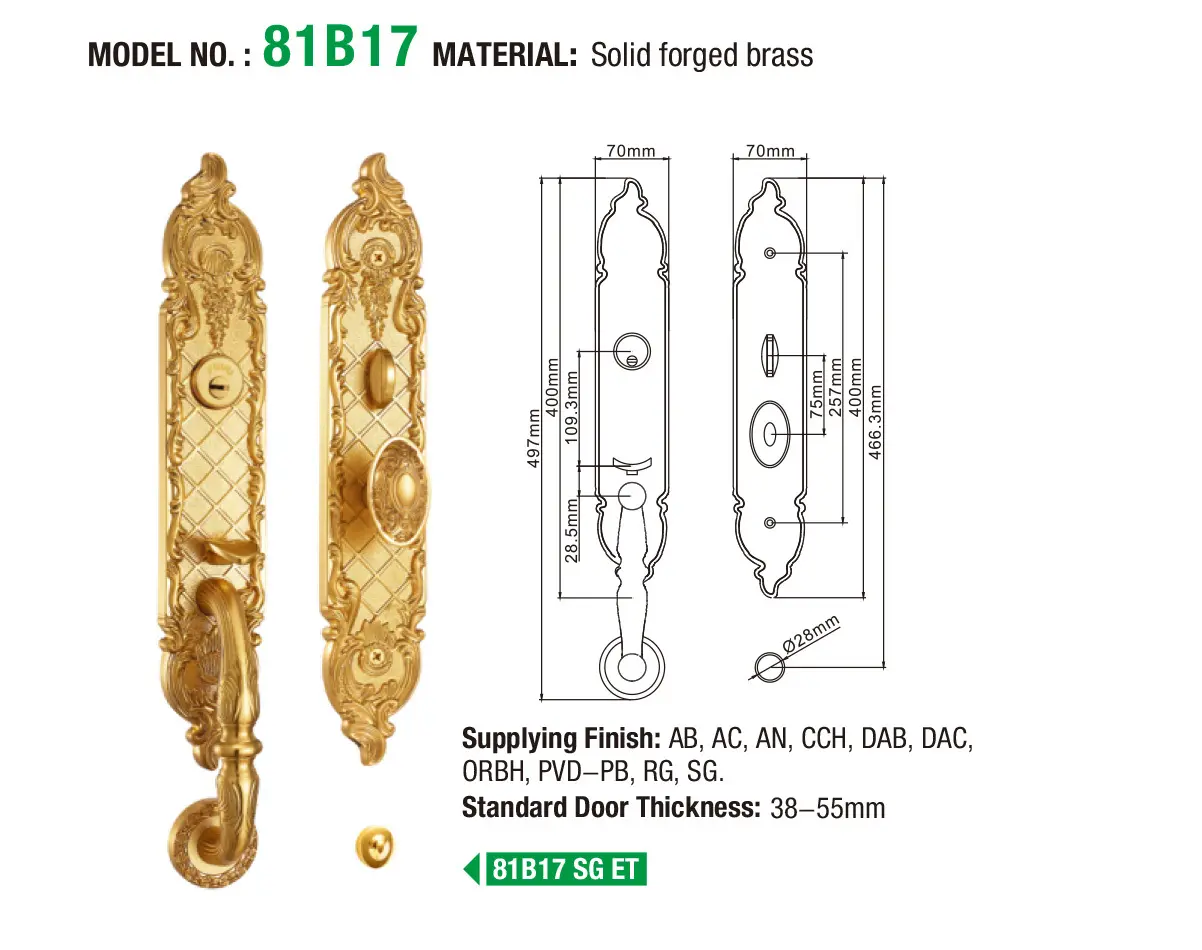 FUYU style brass lock meet your demands for mall 6
