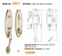 FUYU style zinc alloy door lock factory with latch for entry door 7