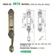 FUYU durable lock manufacturing with latch for entry door 7