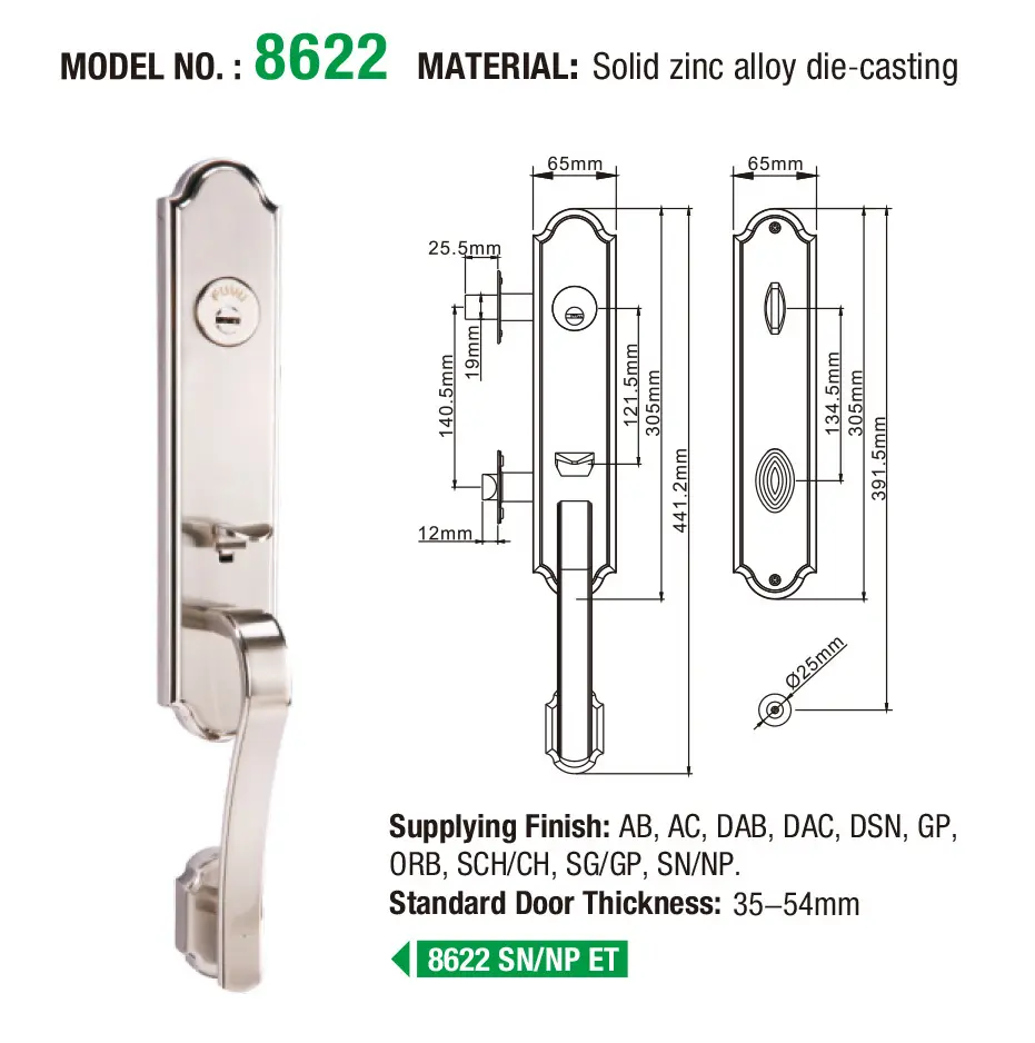 oem 5 mortice lock handle meet your demands for indoor 7