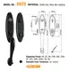 FUYU oem 5 lever lock with latch for indoor 7