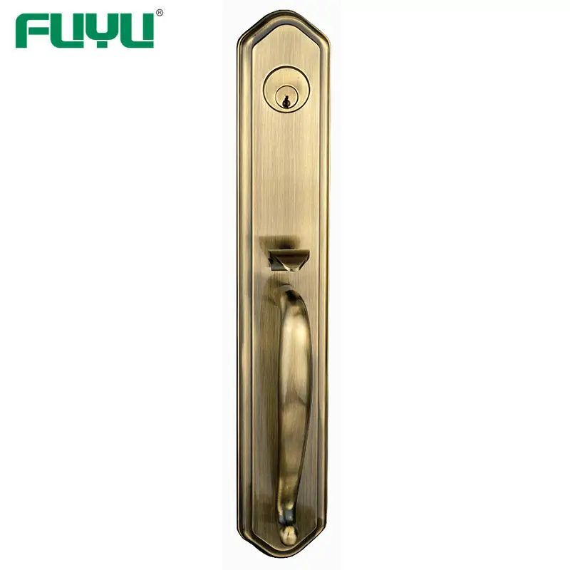 High security big size panel handle door lock for entry door 1
