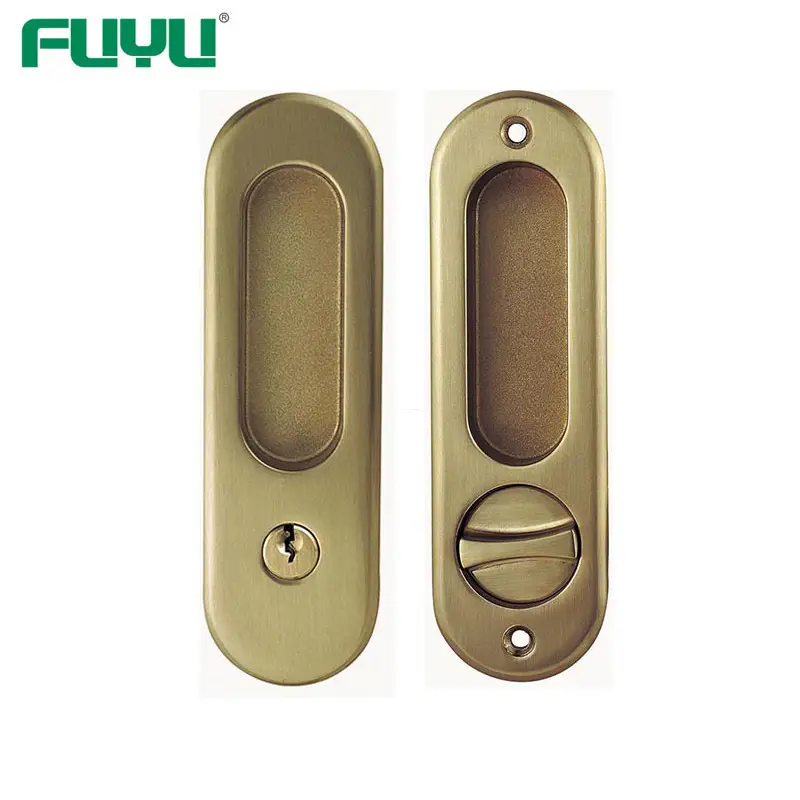 Zinc alloy sliding door lock with hook and key 1
