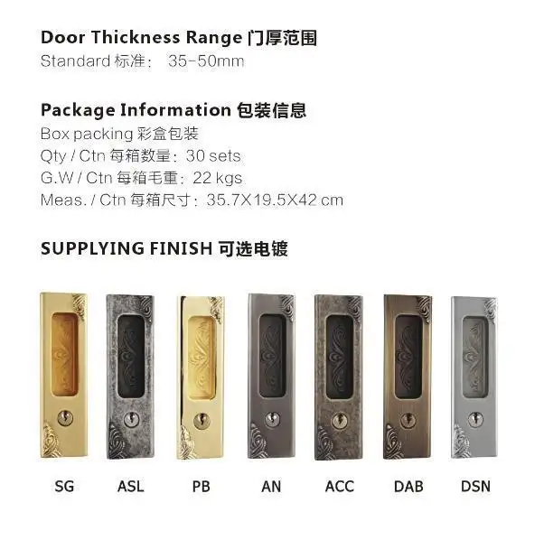 FUYU exterior sliding door safety lock supplier for shop 3