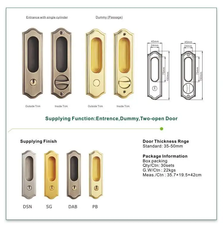FUYU best slide bolt lock for sale for mall 2