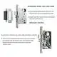 FUYU high -tech five lever mortice lock with latch for mall 6