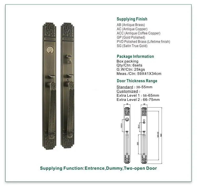 wholesale outdoor electronic lock plain factory for wooden door 2