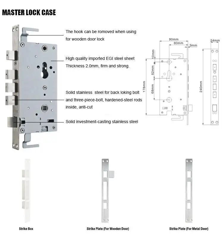 FUYU quality entry door locks supplier for shop 4