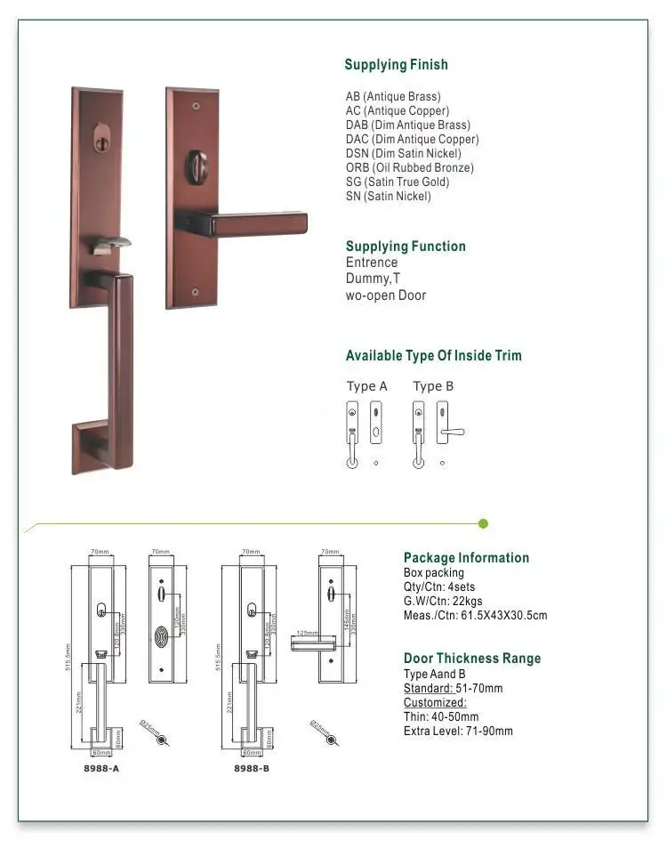 FUYU lock style metal gate locks for business for shop 2