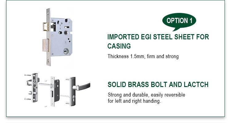 FUYU oem mortise entry lock set extremely security for entry door 3