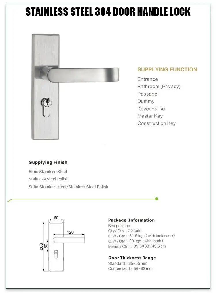 FUYU high security double door lock on sale for residential 2