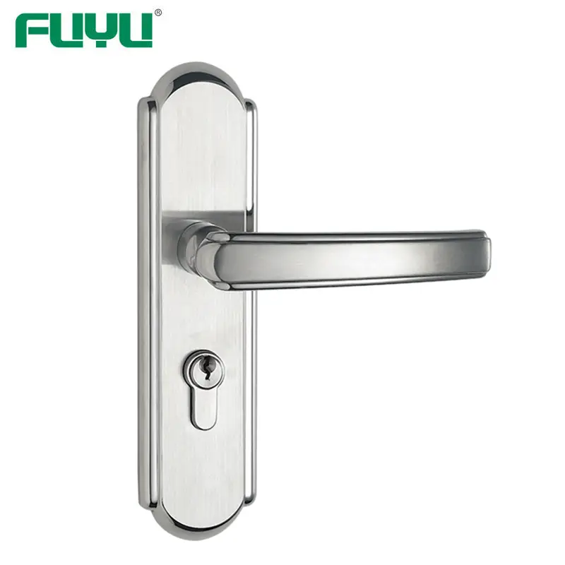 Satin stainless steel single bolt bedroom lock 1