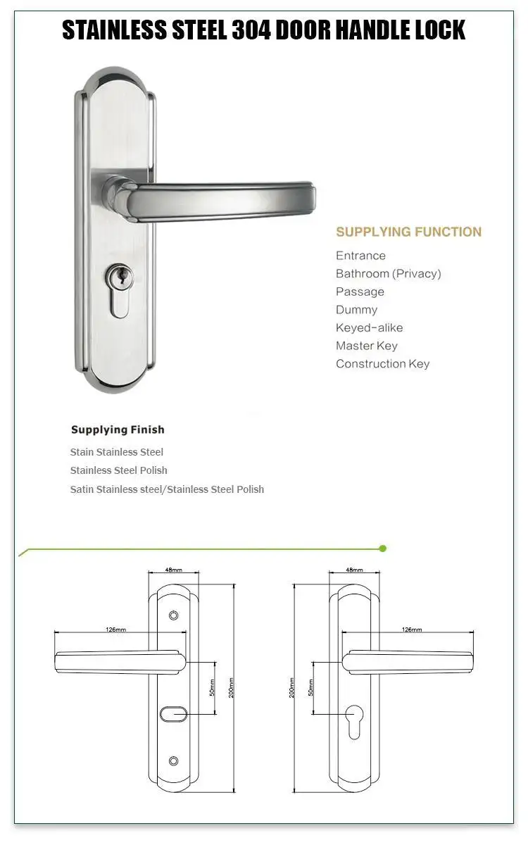 FUYU lock handleset keyed deadbolt locks manufacturers for residential 2