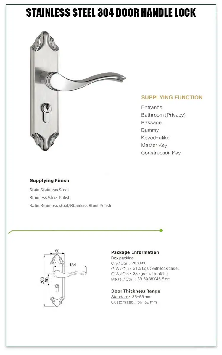 FUYU mortise front door lock with international standard for home1 2