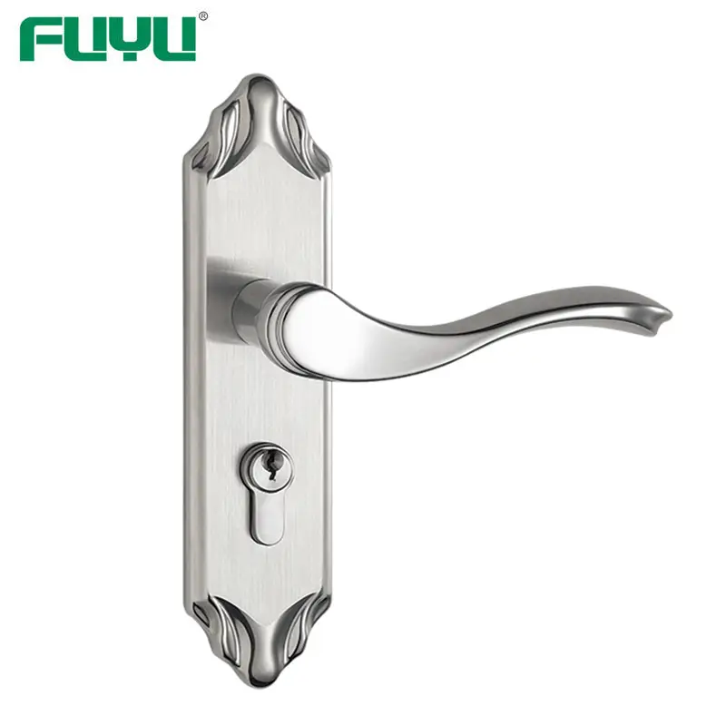 Metal bathroom lever handle lock set 1