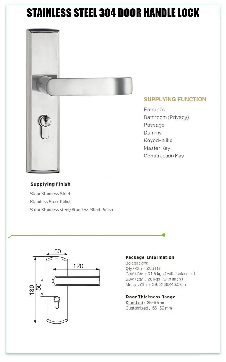 FUYU mortise door handle on sale for shop 2