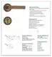 durable brass door locks and handles entrance with latch for shop 2