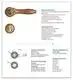 FUYU rosette lock supplier for entry door 2