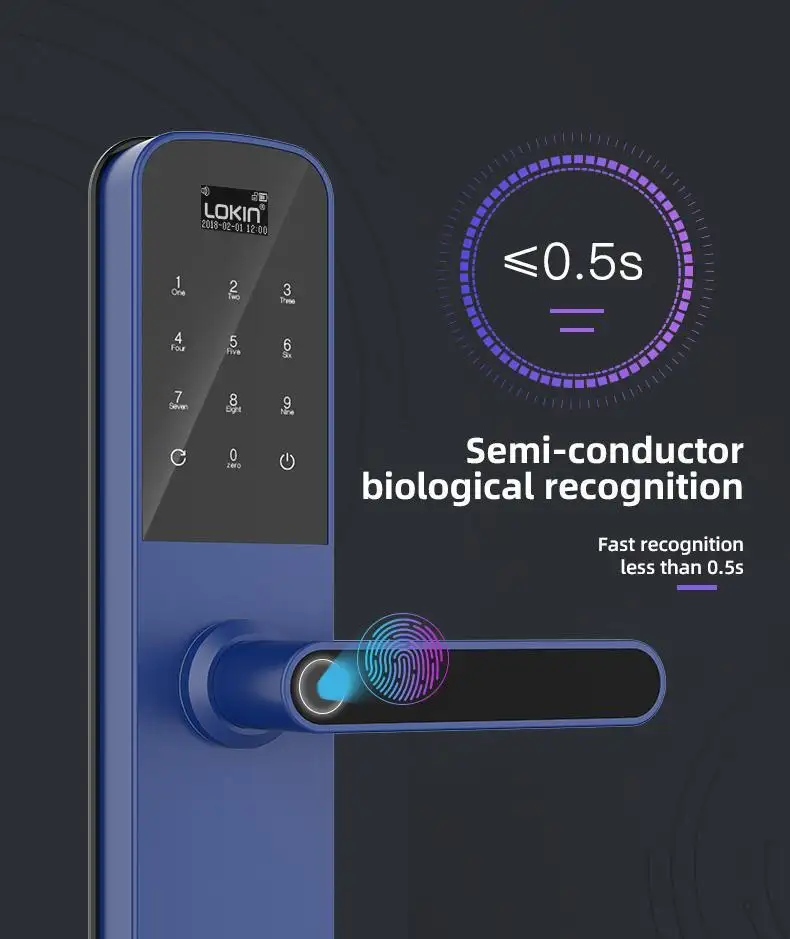 FUYU smart door lock for apartment manufacturers for entry door 8