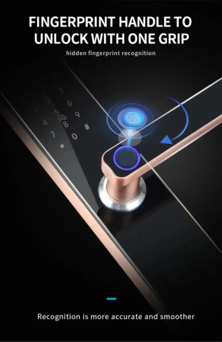 durable smart lock for apartment door suppliers for entry door 4
