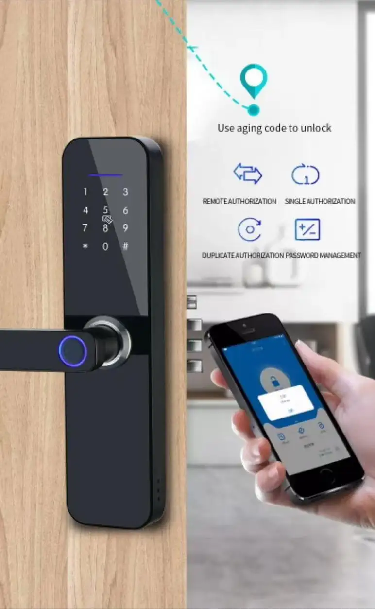 durable smart lock for apartment door suppliers for entry door 7