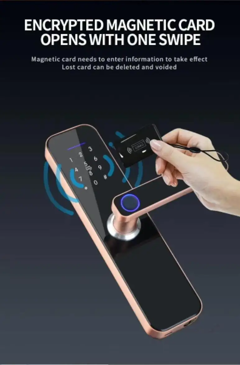 durable smart lock for apartment door suppliers for entry door 8