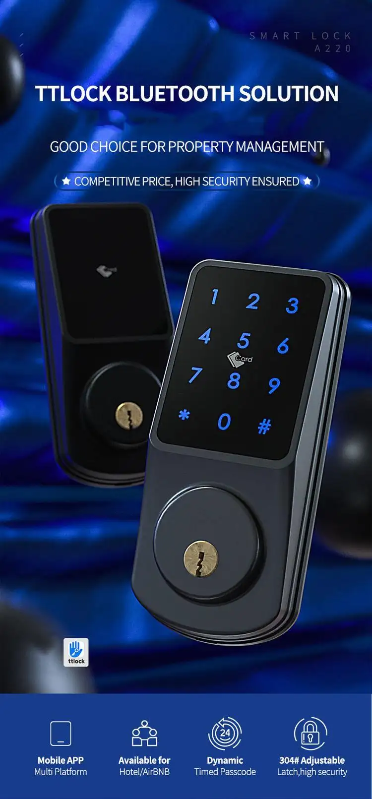 FUYU china keyless door locks for apartments for sale for building 2