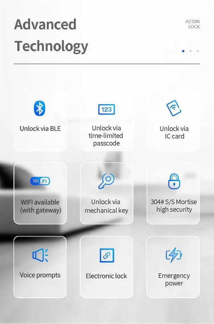 fuyu smart door lock apartment with latch for apartment 3