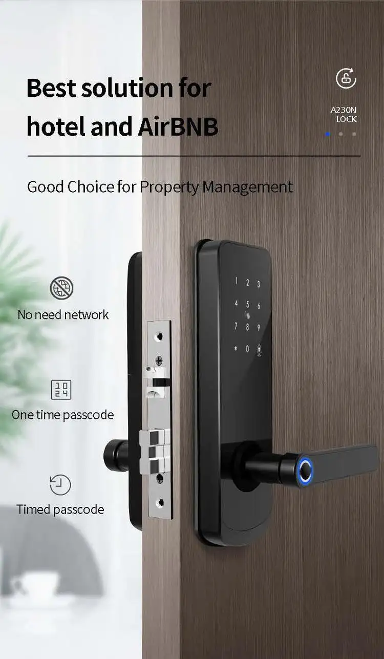 fuyu smart door lock apartment with latch for apartment 4