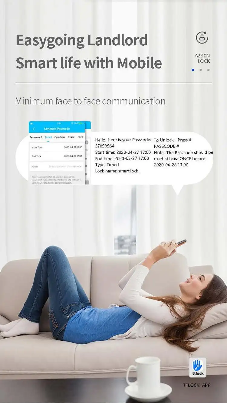 fuyu smart door lock apartment with latch for apartment 5