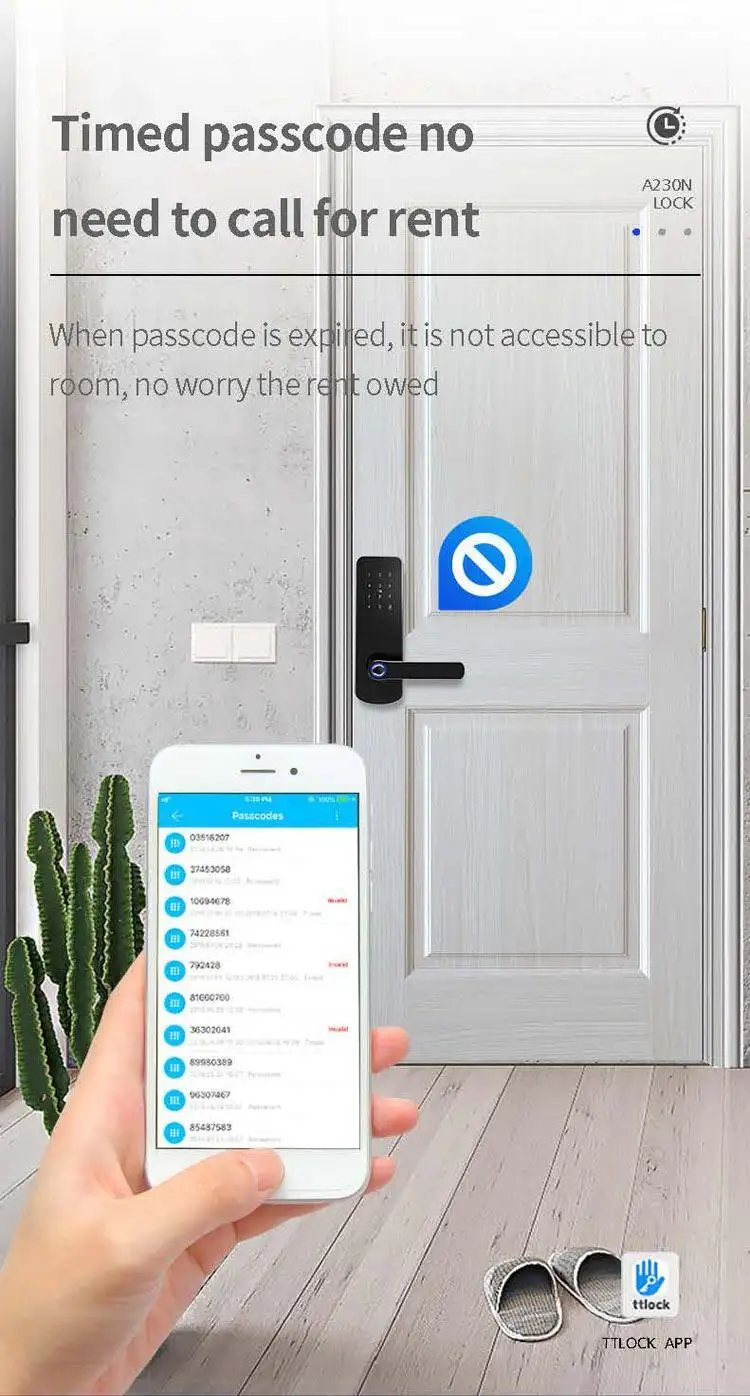 fuyu smart door lock apartment with latch for apartment 7