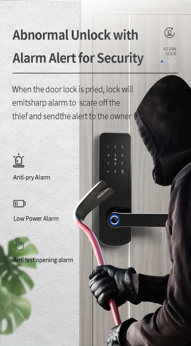 durable hotel smart lock in china for hotel 10
