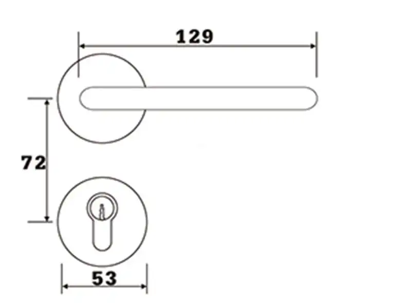 LOKIN door handle lock price for business for home 4